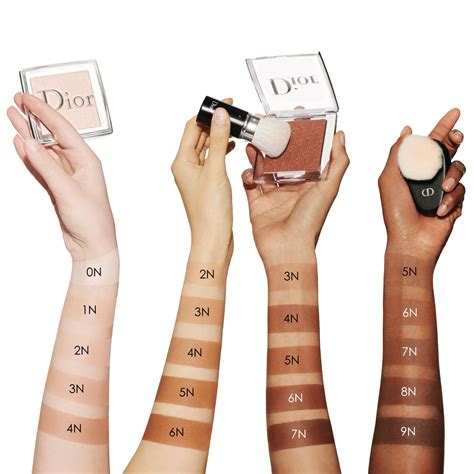 dior powder no powder swatches.